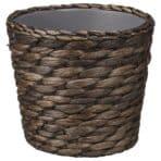 DRUVFLÄDER Plant pot, water hyacinth/grey, 12 cm