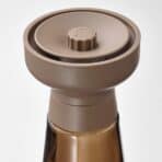 HALVTOM Spice mill, glass/brown, 19 cm - Image 3