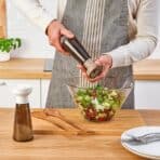 HALVTOM Spice mill, glass/brown, 19 cm - Image 4