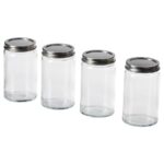 CITRONHAJ Spice jar, clear glass/stainless steel, 35 cl