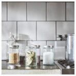 CITRONHAJ Spice jar, clear glass/stainless steel, 35 cl - Image 2