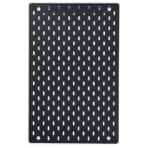 SKÅDIS Pegboard, black, 36x56 cm