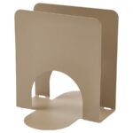 SKOGSRÖR Napkin holder, light grey-brown, 13x12 cm