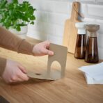 SKOGSRÖR Napkin holder, light grey-brown, 13x12 cm - Image 4