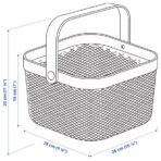 RISATORP Basket, white, 25x26x18 cm - Image 4