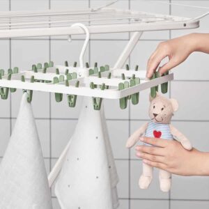 SLIBB Hang dryer 24 clothes pegs, green - Image 4