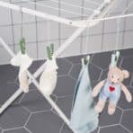 SLIBB Hanging clothes peg, green - Image 3