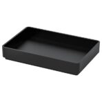 SKOGSVIKEN Tray, black, 10x15 cm
