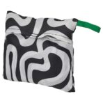 RÄCKLA Bag, foldable, patterned/black white, 48x36 cm/20 l - Image 2