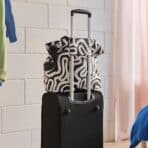 RÄCKLA Bag, foldable, patterned/black white, 48x36 cm/20 l - Image 7