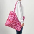 SÖTRÖNN Shopping bag, pink/red, 45x36 cm - Image 3