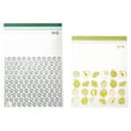 ISTAD Resealable bag, patterned/green, 6/4.5 l