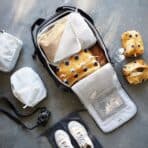 RENSARE Clothes bag, set of 3, check pattern/grey black - Image 5