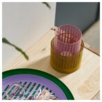 TESAMMANS Tealight holder, set of 2, yellow/pink - Image 5