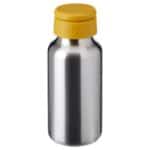 ENKELSPÅRIG Water bottle, stainless steel/yellow, 0.3 l