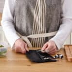 FINSKUREN Travel cutlery with case, stainless steel/black - Image 5