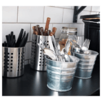 ORDNING Cutlery stand, stainless steel, 13.5 cm - Image 5