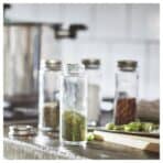 CITRONHAJ Spice jar, clear glass/stainless steel, 10 cl - Image 2