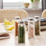 CITRONHAJ Spice jar, clear glass/stainless steel, 10 cl - Image 5
