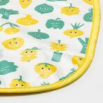 MATVRÅ Bib, fruit/vegetables pattern/green yellow - Image 3