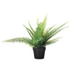 FEJKA Artificial potted plant, in/outdoor fern, 9 cm