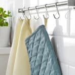 SANDVIVA Oven glove, textile/blue - Image 7