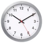 TJALLA Wall clock, silver-colour, 28 cm