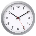 TJALLA Wall clock, silver-colour, 28 cm
