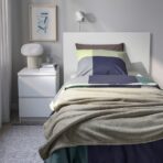 TRATTVIVA Bedspread, light grey-green, 150x250 cm - Image 3