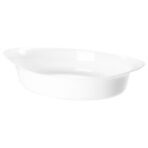 LÄTTVIKTIG Oven dish, white, 30x19 cm