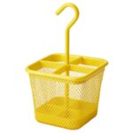 UPPDATERA Cutlery caddy, yellow, 12x12 cm