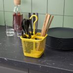 UPPDATERA Cutlery caddy, yellow, 12x12 cm - Image 2