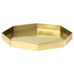 GOKVÄLLÅ Serving tray, gold-colour, 19x19x2 cm