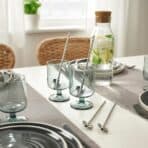 LUFTTÄT 5-pc drink strw/spoon set w clng br, stainless steel - Image 5