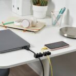 KALKSTUFF Cable holder, set of 3, dark grey - Image 3