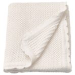 GULSPARV Blanket, white, 70x90 cm