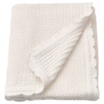 GULSPARV Blanket, white, 70x90 cm