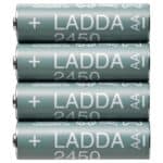 LADDA Rechargeable battery, HR06 AA 1.2V, 2450mAh