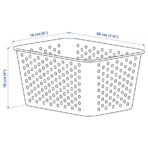 PLOGSVÄNG Storage basket, white, 15x20x10 cm - Image 3