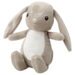 DVÄRGHARE Soft toy, bunny/beige, 21 cm