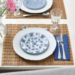ENTUSIASM Side plate, patterned/blue, 18 cm - Image 3