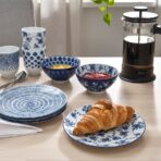 ENTUSIASM Side plate, patterned/blue, 18 cm - Image 4