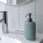 EKOLN Soap dispenser, light grey-turquoise - Image 2