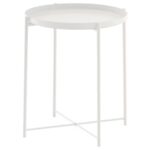 GLADOM Tray table, white, 45x53 cm