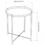 GLADOM Tray table, white, 45x53 cm - Image 7