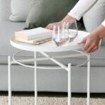 GLADOM Tray table, white, 45x53 cm - Image 8