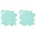TRAMPSJÖN Bathtub mat, light turquoise, 43x43 cm