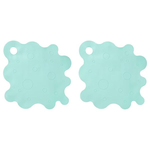 TRAMPSJÖN Bathtub mat, light turquoise, 43x43 cm