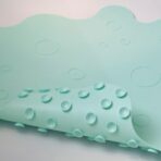 TRAMPSJÖN Bathtub mat, light turquoise, 43x43 cm - Image 4