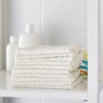 KRAMA Washcloth, white, 30x30 cm - Image 4
